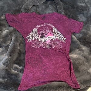Metal Mulisha Purple Short Sleeve Tee